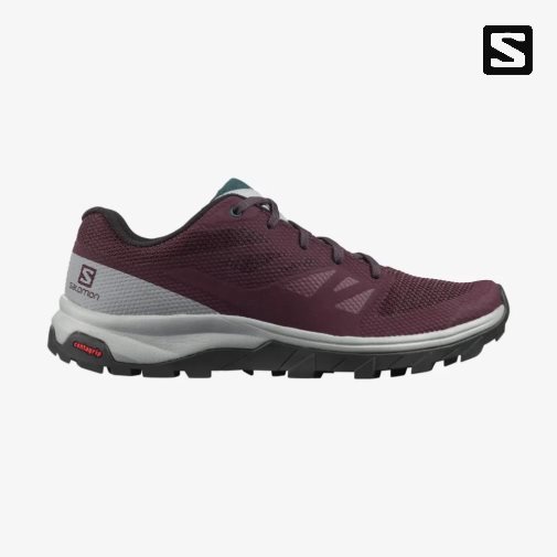 Tenis Senderismo Salomon Outline Mujer Vino | MX RGIW367